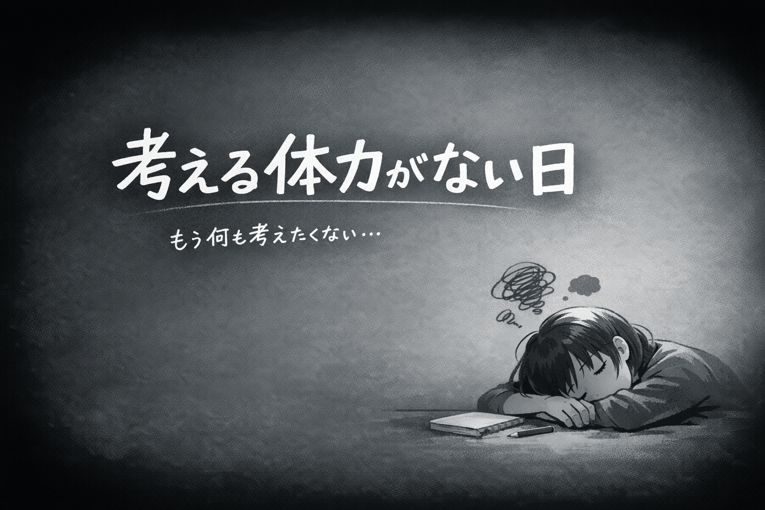 考える体力がない日をどうハックするか